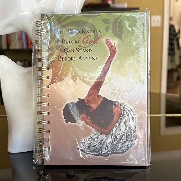 NWT She Who Kneels Before God Can Stand Before Anyone Hardcover Lined Journal - Picture 2 of 11